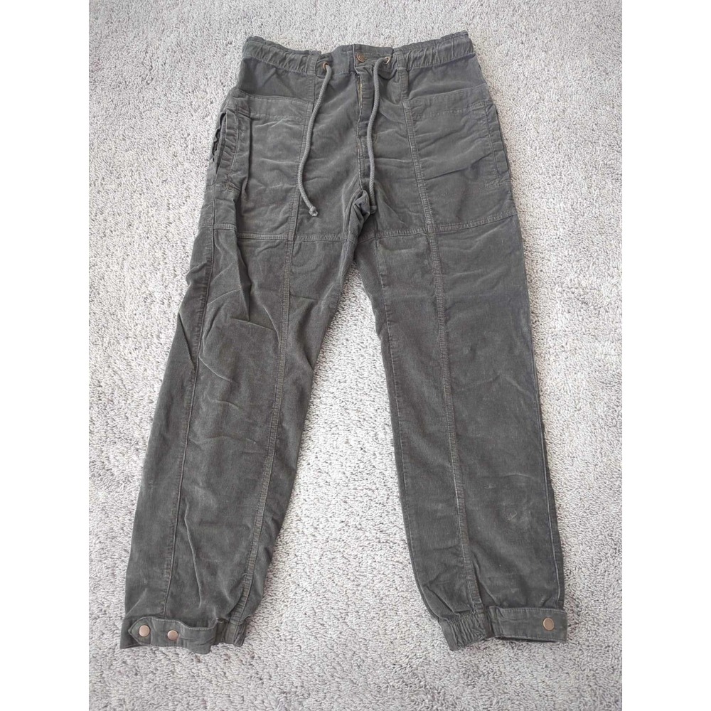 We The Free Womens XS Brown‎ Corduroy Drawstring High Rise Relaxed Free People